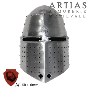 Grand Heaume de type Pembroke à timbre conique